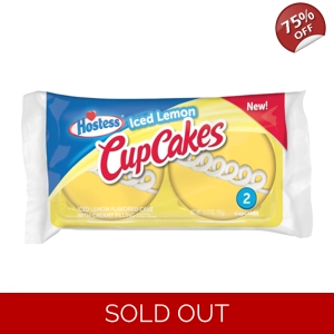 Hostess Cupcakes Iced Lemon 2 Cake Pack 90g